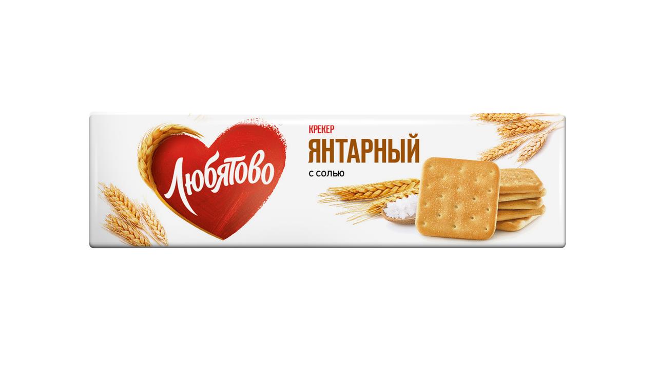 Крекер ЛЮБЯТОВО янтарный с солью 235 г
