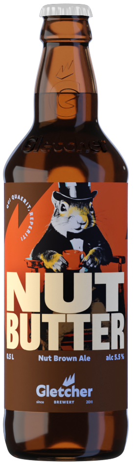 Изображение товара Пивной напиток Gletcher Nut Butter темное, 0.5л