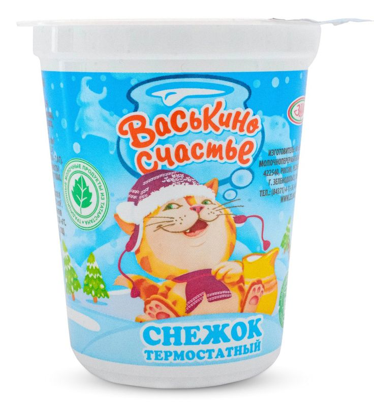 Снежок Васькино счастье термостатный 2.5%, 350г