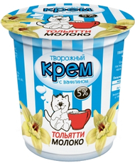 Крем творожный Тольяттимолоко с ванилином 5%, 130г