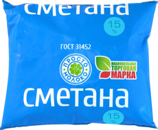 Сметана Просто молоко 15%, 430г