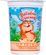 Ряженка Васькино счастье термостатная 4%, 350г