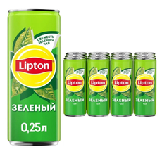 Холодный чай Lipton зеленый, 250мл x 12 шт