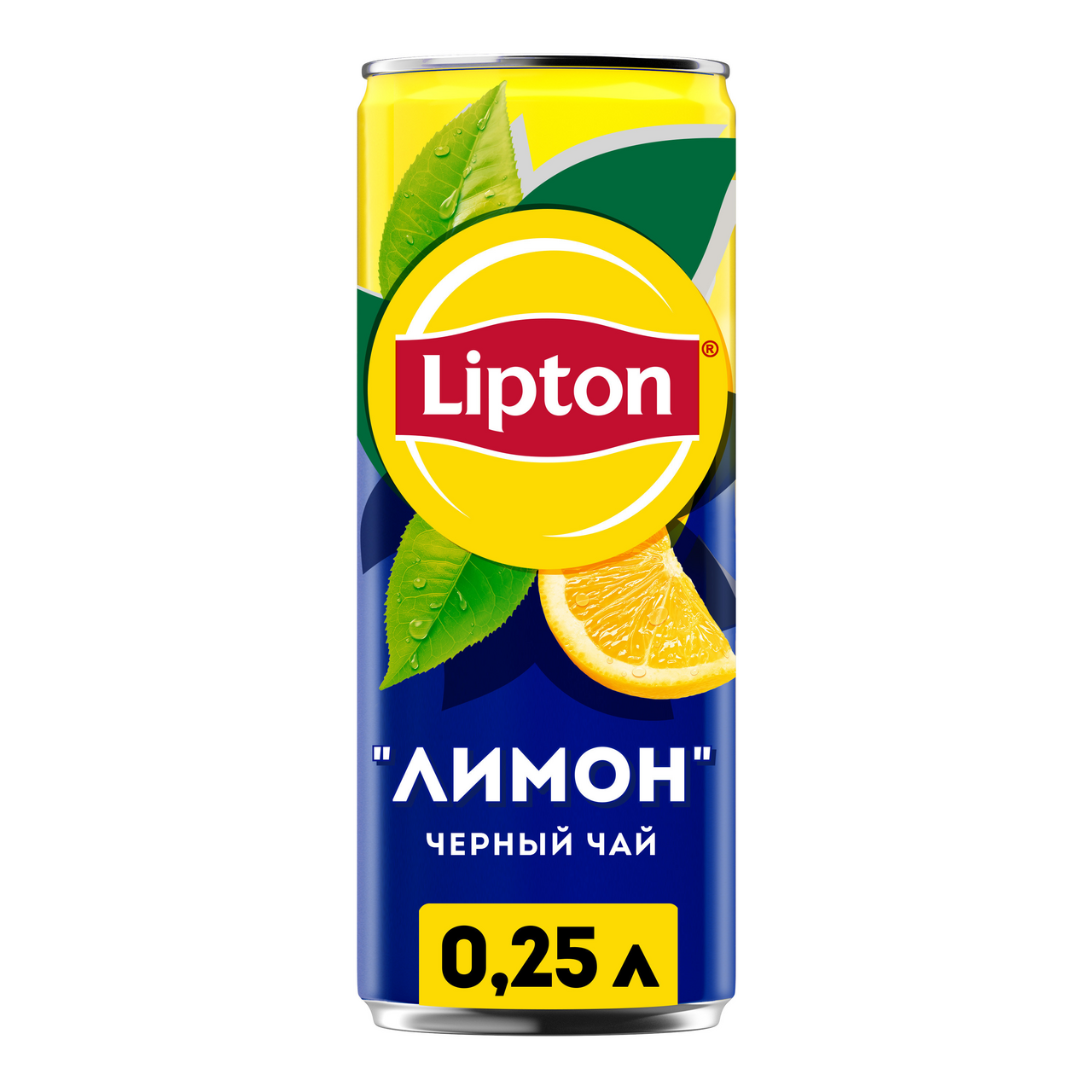 Холодный чай Lipton черный со вкусом лимона, 250мл купить с доставкой на дом,  цены в интернет-магазине