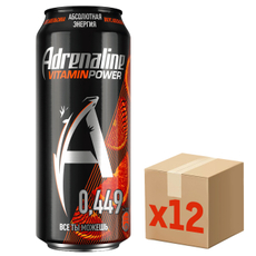 Энергетический напиток Adrenaline Rush Juicy Апельсиновая энергия, 449мл х 12 шт