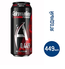 Энергетический напиток Adrenaline Rush Vitamin Power Ягодная энергия, 449мл