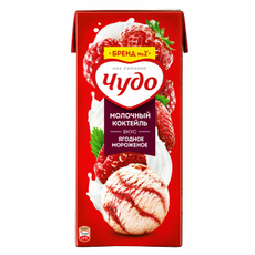 Коктейль молочный Чудо ягодное мороженое 2%, 960г