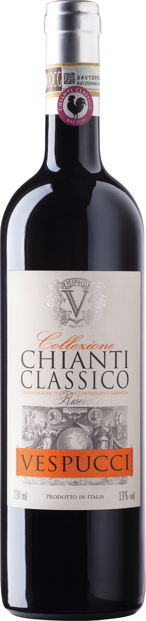 Изображение товара Вино Vespucci Chianti Classico красное сухое, 0.75л
