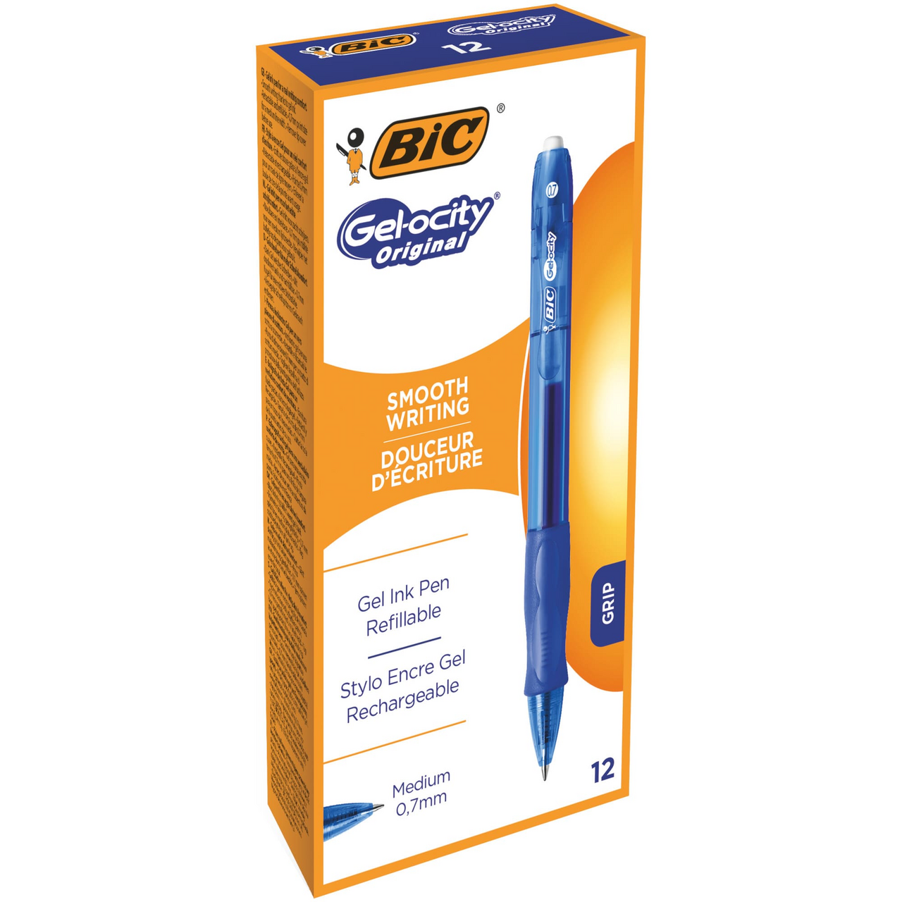 Набор гелевых ручек BIC Gel-ocity Original синий 0.7мм, 12шт