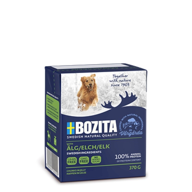 Корм Bozita для собак с лосем в желе, 370г купить с доставкой на дом ...