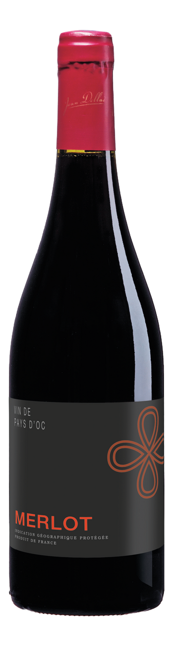 Изображение товара Вино Jean Dellac Merlot красное сухое, 0.75л