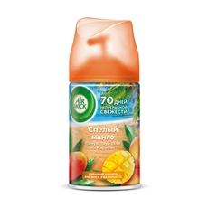 Освежитель воздуха аэрозольный AirWick Freshmatic Спелый манго сменный баллон, 250мл