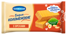 Вафли Коломенское с орехами, 200г