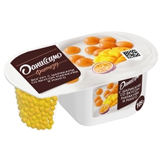 Йогурт Даниссимо Фантазия с хрустящими шариками со вкусом манго и маракуйи 6.9%, 105г