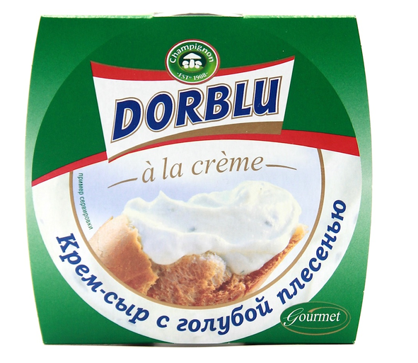 Сыр Dorblu a la creme с голубой плесенью мягкий 65%, 80г купить с доставкой  на дом, цены в интернет-магазине