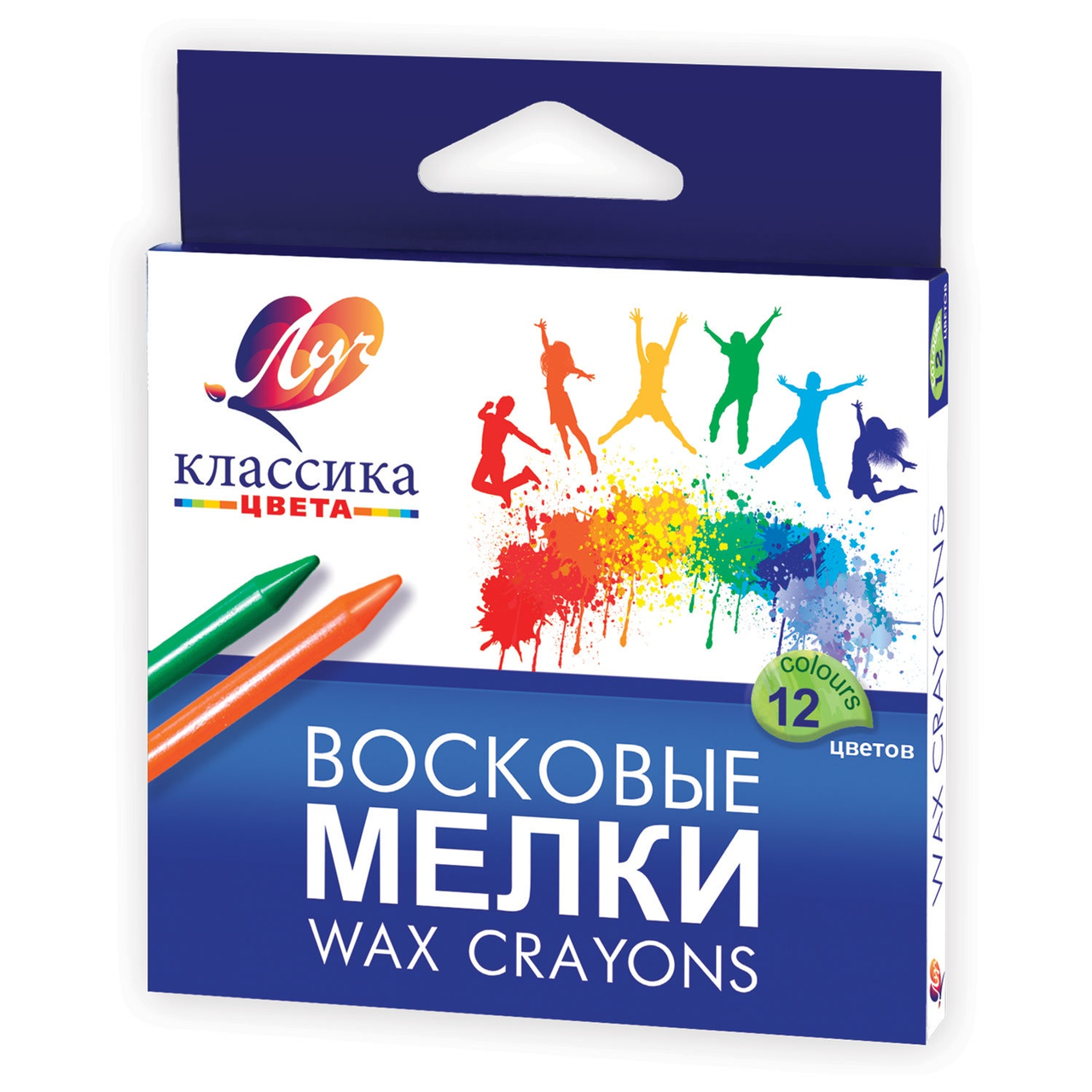 Мелки восковые Луч Классика, 12 цветов купить с доставкой на дом, цены в  интернет-магазине