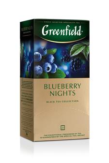 Чай GREENFIELD Bluberry Nights, 25 п