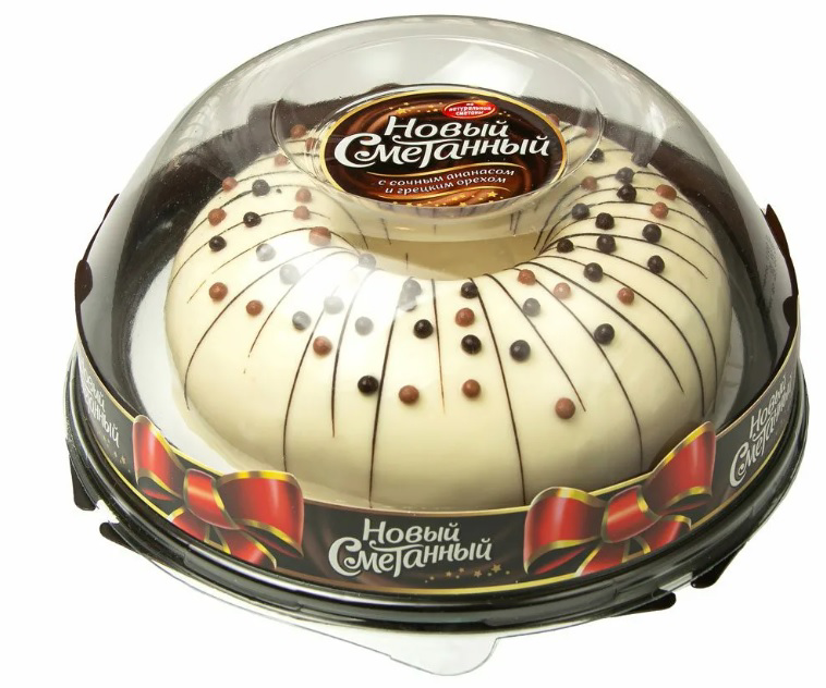 Торт Круг Сметанный Новый, 1.1кг