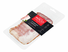 Грудинка Кировский мясокомбинат копчено-вареная нарезка, 100г