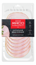 Карбонад КМ Кировский мясокомбинат Юбилейный копчено-вареный нарезка, 100г