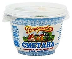 Сметана Вкусняево 15%, 150г