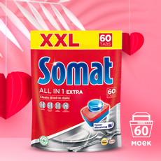 Таблетки для посудомоечной машины Сомат All in 1 Extra, 60шт