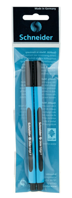 Ручки шариковые Schneider Slider Edg синие, 2шт