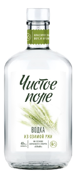 Водка Чистое поле из озимой ржи, 0.5л