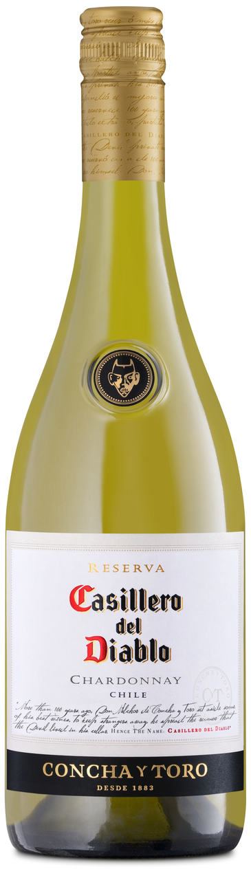 Вино Casillero del Diablo Chardonnay Reserva сухое белое, 0.75л купить ...