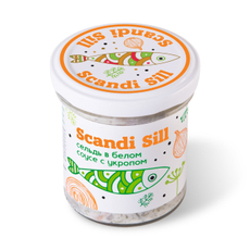 Сельдь Меридиан Скандинавская филе-кусочки в белом соусе, 150г