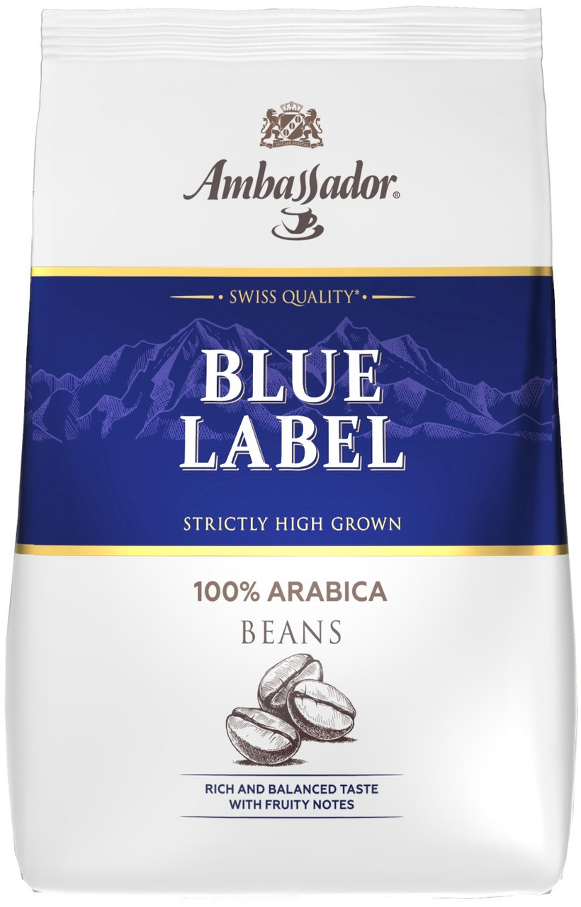 Изображение товара Кофе Ambassador Blue Label зерновой 1 кг Средняя прожарка