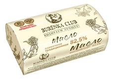 Масло сливочное Burenka Club Традиционное 82.5%, 180г