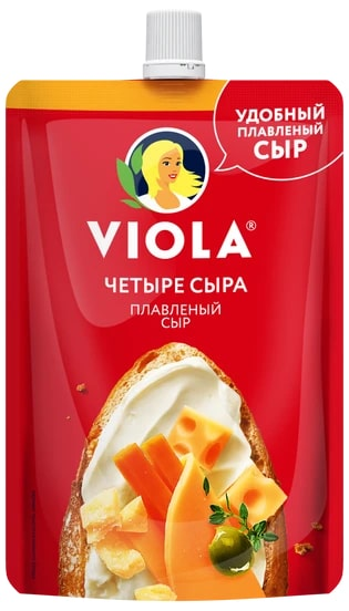 Сыр плавленый Viola 4 сыра 45%, 180г купить с доставкой на дом, цены в  интернет-магазине