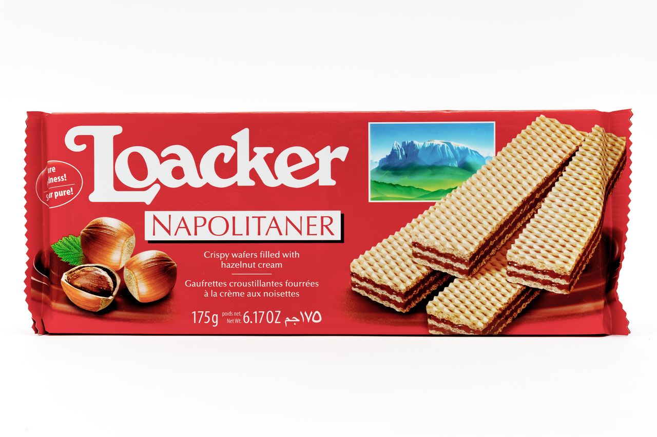 Вафли Loacker хрустящие с лесным орехом, 175г купить с доставкой на дом ...