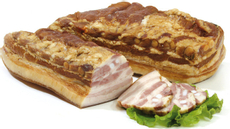 Грудинка Естъ Большой кусок копчено-вареная, ~1кг