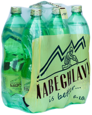 Вода Набеглави минеральная лечебно-столовая природная газированная, 1л x 6 шт