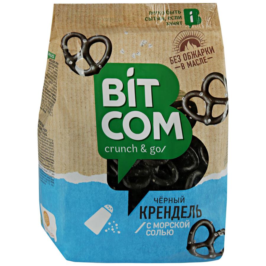 Крендель черный с морской солью BITCOM, 250 г
