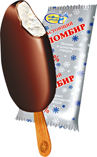 Мороженое пломбир Нежная прохлада эскимо, 70г