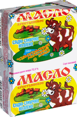 Масло сливочное Судогодский молочный завод Крестьянское ГОСТ 72.5%, 200г