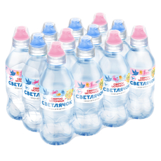 Вода детская Святой Источник Светлячок питьевая негазированная 0+, 330мл x 12 шт