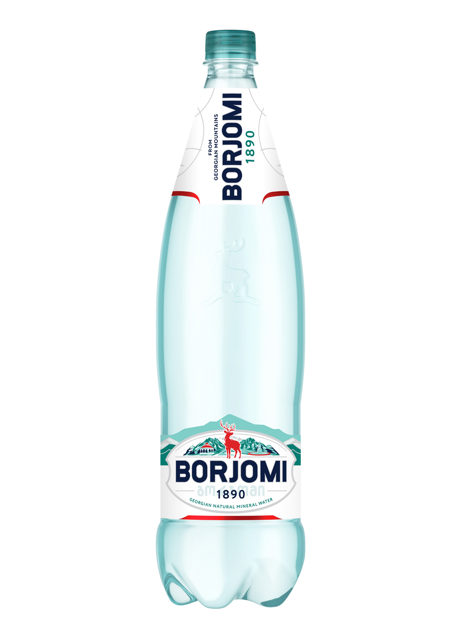 Изображение товара Вода Borjomi минеральная природная лечебно-столовая газированная, 1.25л