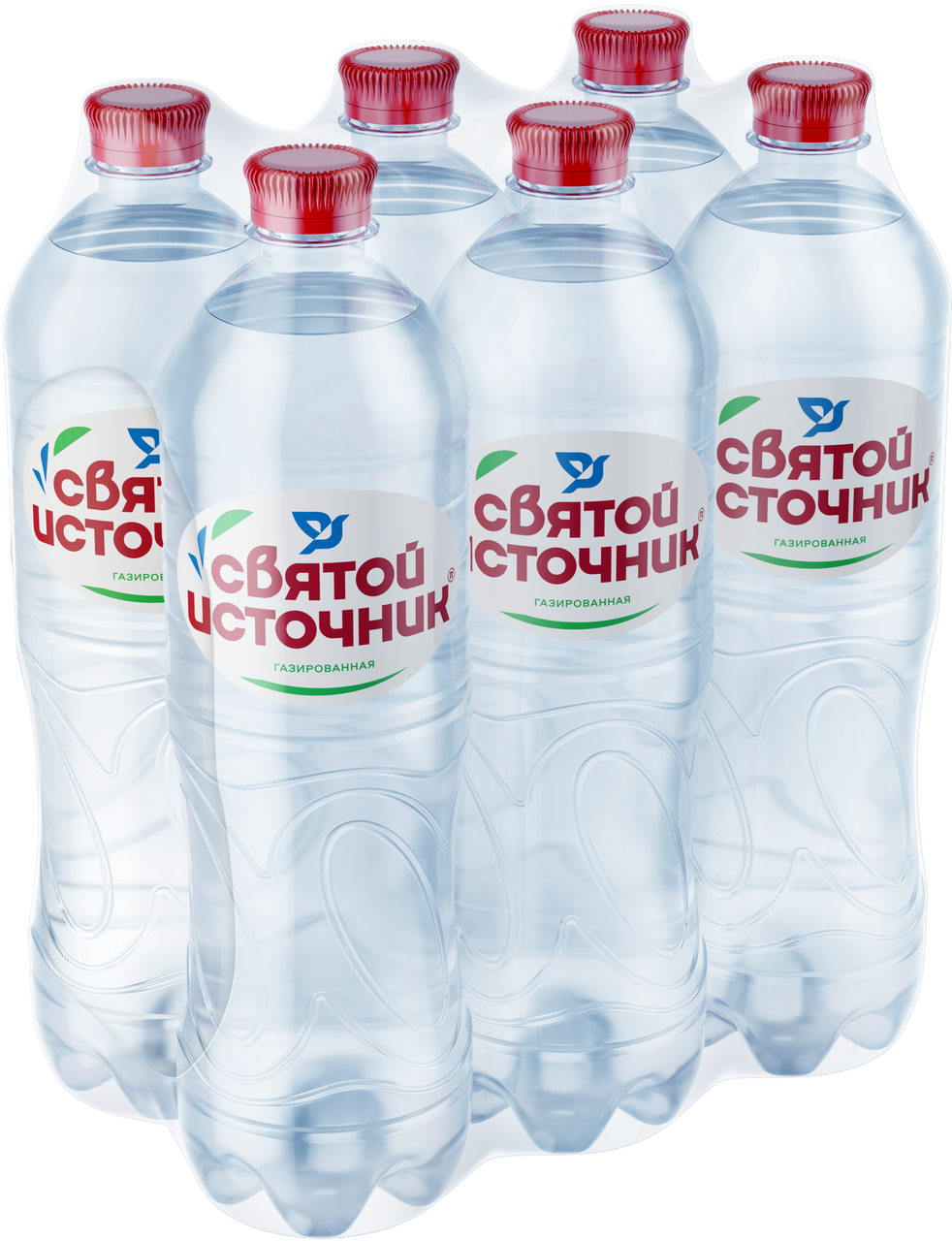 Вода Святой Источник питьевая газированная, 1л x 6 шт купить с ...