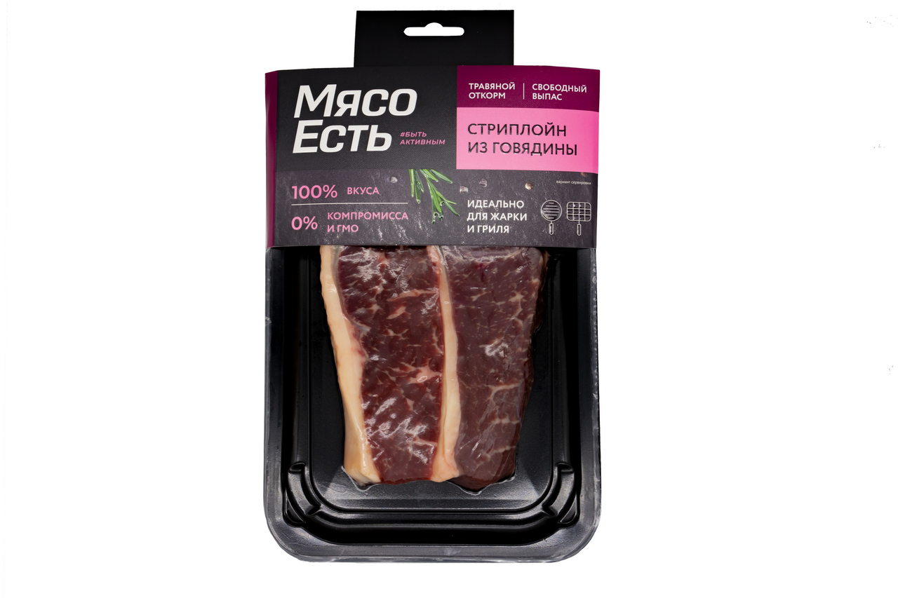 Стейк Стриплойн говяжий Skin МЯСО ЕСТЬ!, 400 г