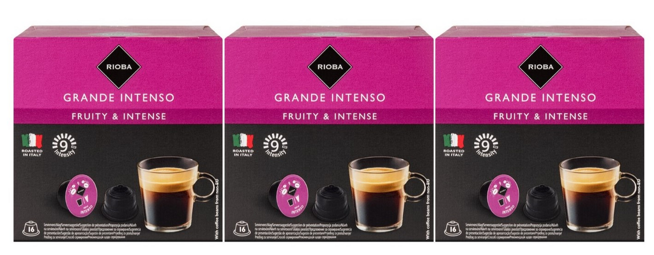Изображение товара RIOBA Кофе в капсулах Dolce Gusto Grande Intenso 16 шт, 112 г, Италия