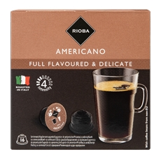 RIOBA Кофе в капсулах Dolce Gusto Americano 16шт, 112г