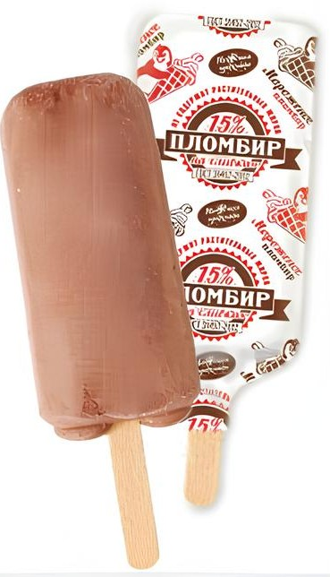 Мороженое пломбир Нежная прохлада эскимо, 80г