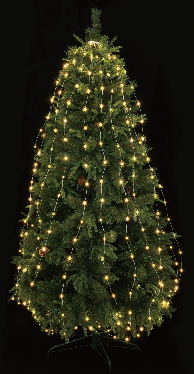 Tarrington House Гирлянда Роса лучи теплый белый 240Led, 2.4м