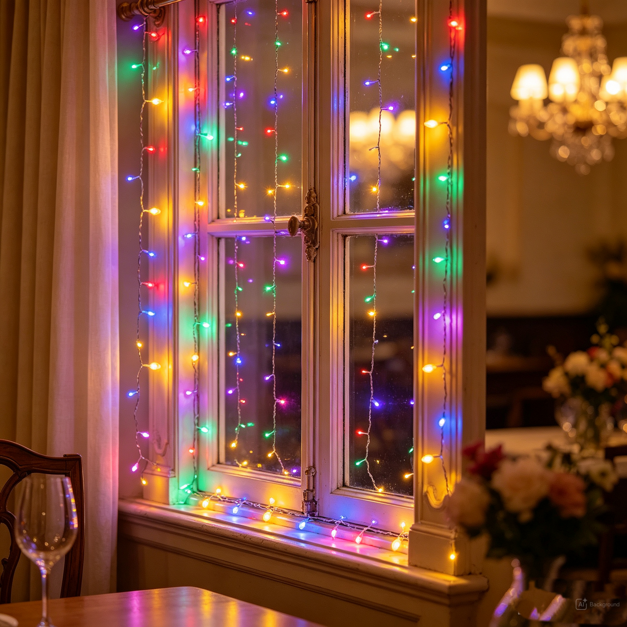 Tarrington House Гирлянда-занавес мультиколор 240Led, 2 x 3м