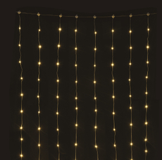 Tarrington House Гирлянда-занавес Роса теплый белый 169Led, 2 x 2м