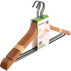 Плечики Attribute Bamboo Slim с выемками, 5шт